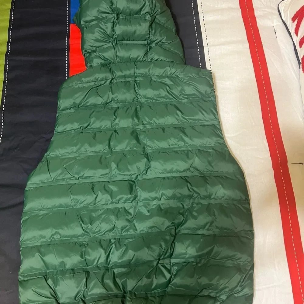 Zara Green Puffer Vest with Hood NWT Size 13-14 years old